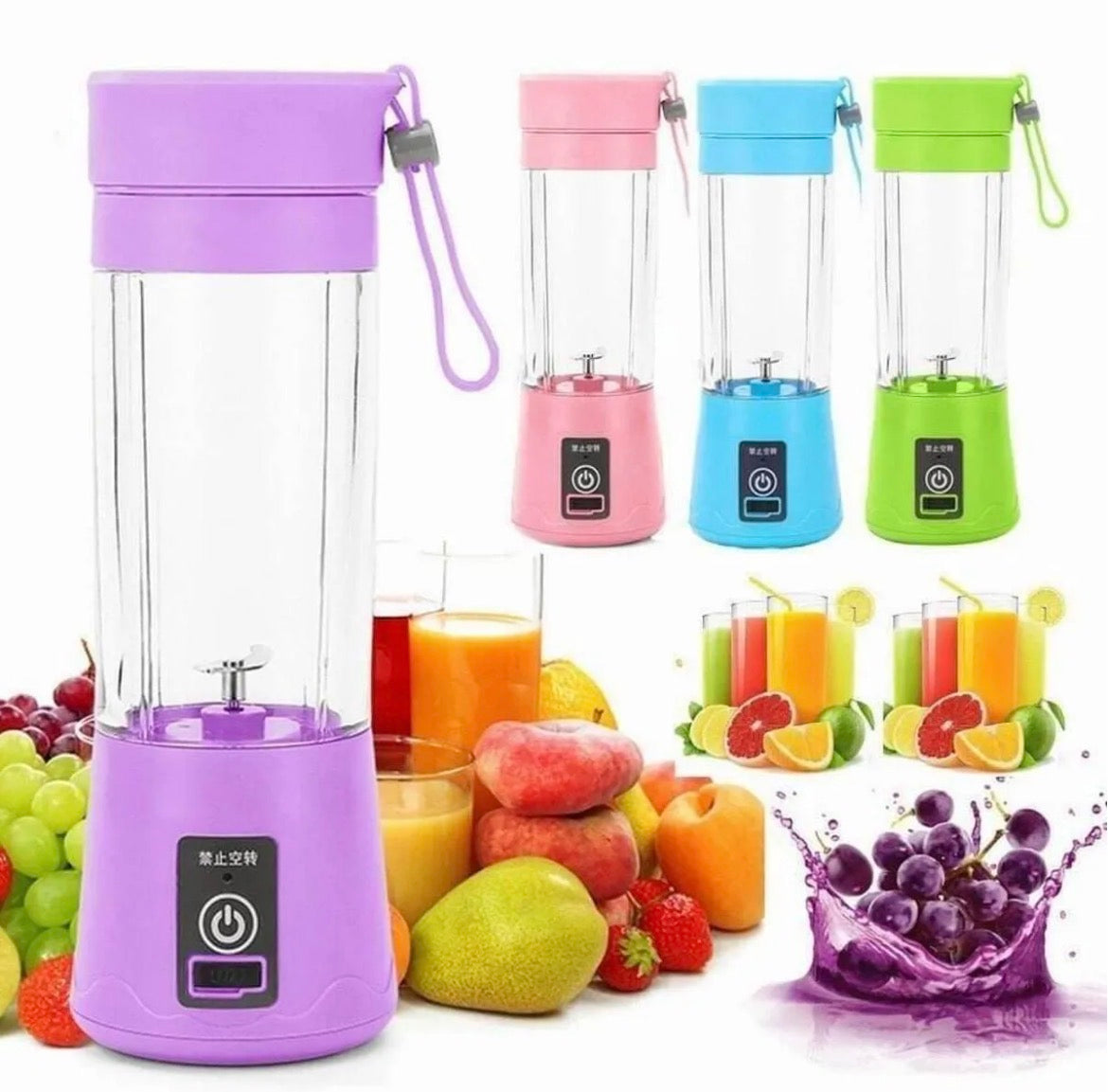 USB Fruit Juicer Portable Rechargeable Electric Blender Juicer Personal Juicer Mixer Bottle For Outdoors Activities