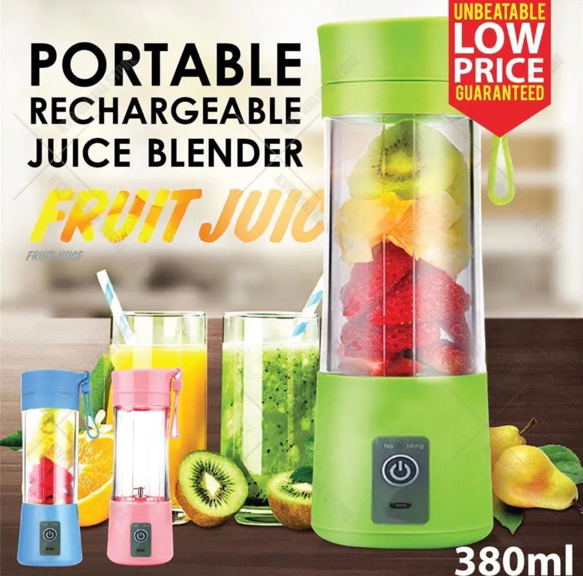 USB Fruit Juicer Portable Rechargeable Electric Blender Juicer Personal Juicer Mixer Bottle For Outdoors Activities