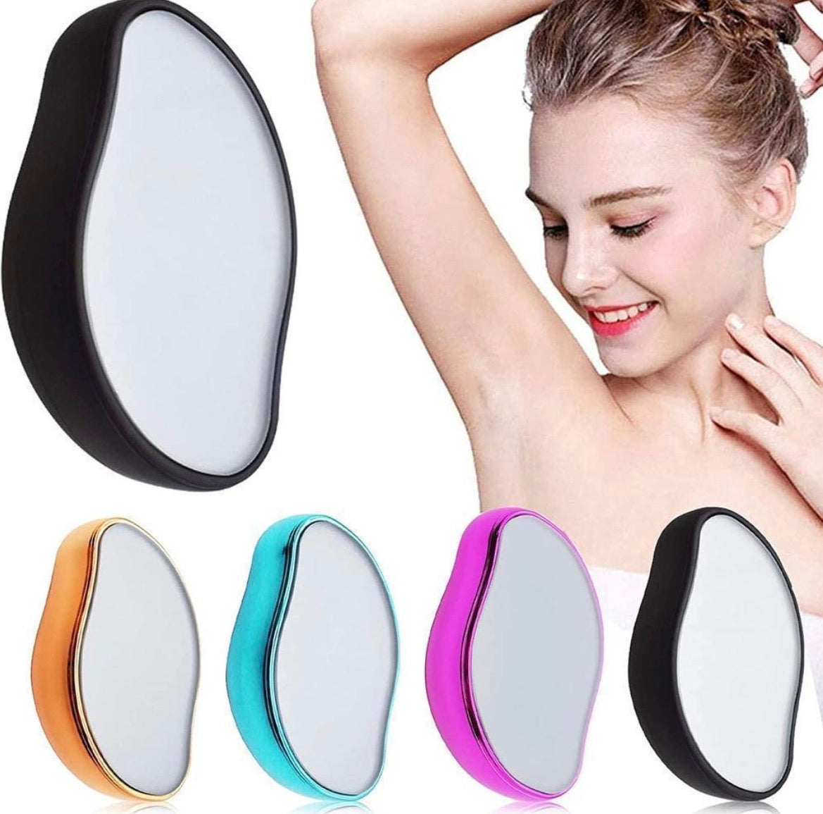 Magic Crystal Hair Eraser for Sensitive Skin, Multicolor ABS Plastic